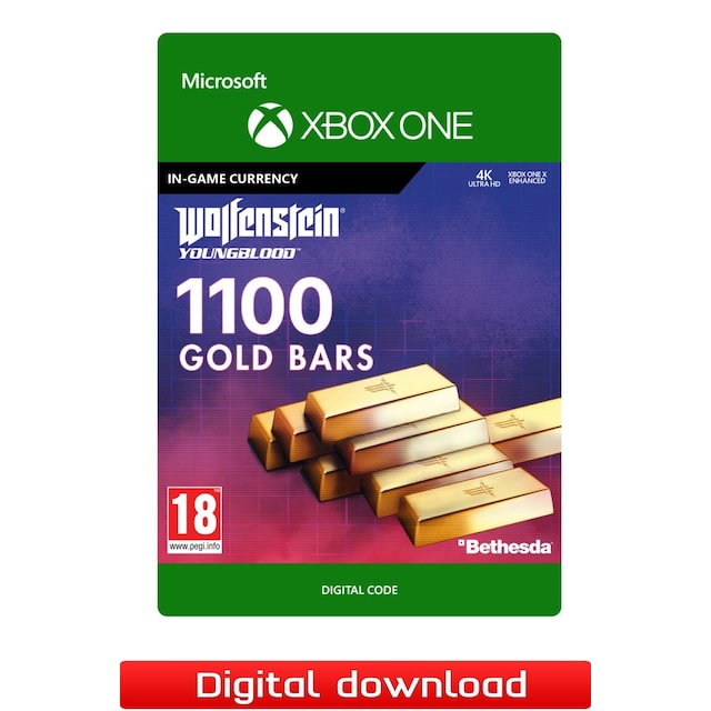 Wolfenstein Youngblood 1100 Gold Bars - XBOX One