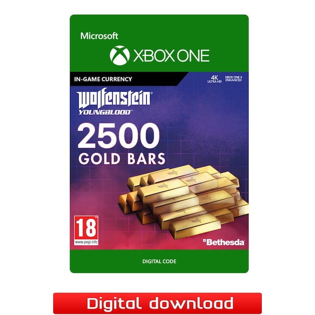 Wolfenstein Youngblood 2500 Gold Bars - XBOX One