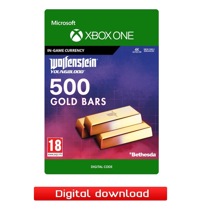 Wolfenstein Youngblood 500 Gold Bars - XBOX One