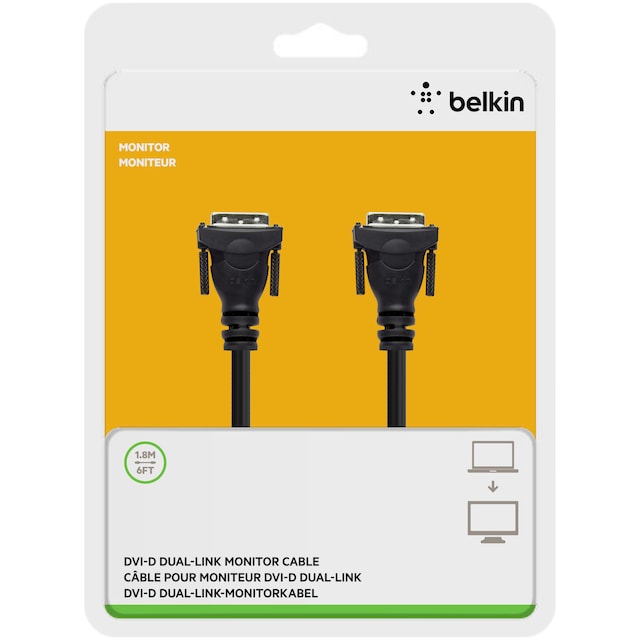 Belkin DVI-D kabel (1,8 m)