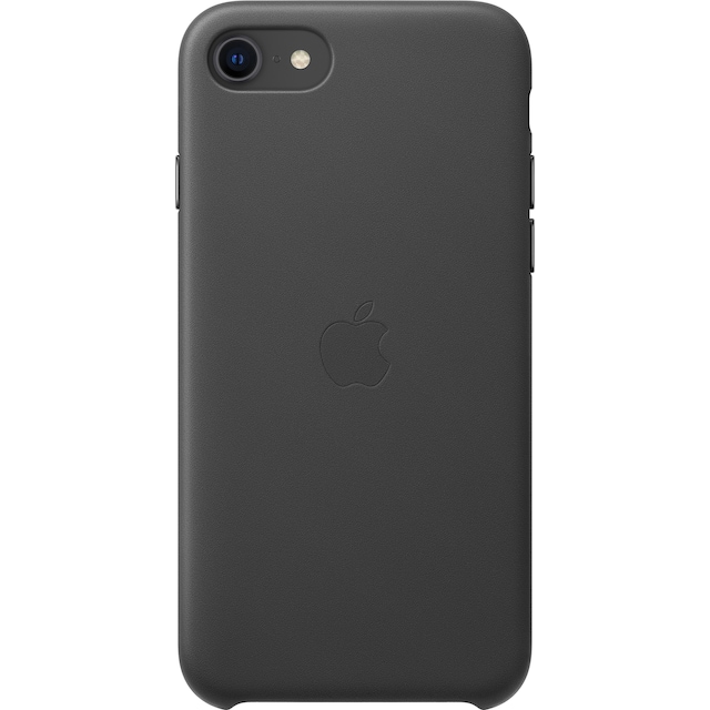 iPhone SE Gen. 2 lædercover (sort)