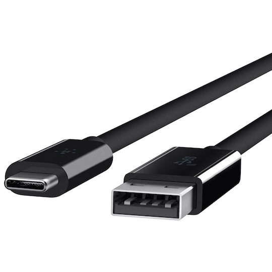 Belkin USB-A til USB-C kabel 1 meter - sort