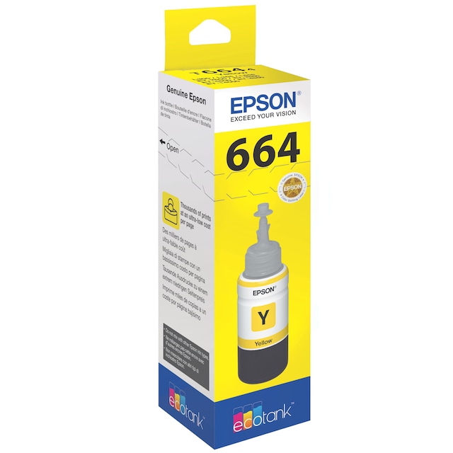 Epson blækflaske Ecotank T6644 Gul