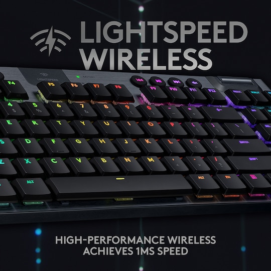 Logitech G915 Lightspeed tenkeyless gaming tastatur (GL Tactile swit.) |  Elgiganten