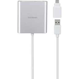 Sandstrøm USB 3.0 kortlæser-hub