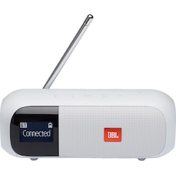 JBL Tuner 2 FM bærbar FM/DAB radio (hvid)