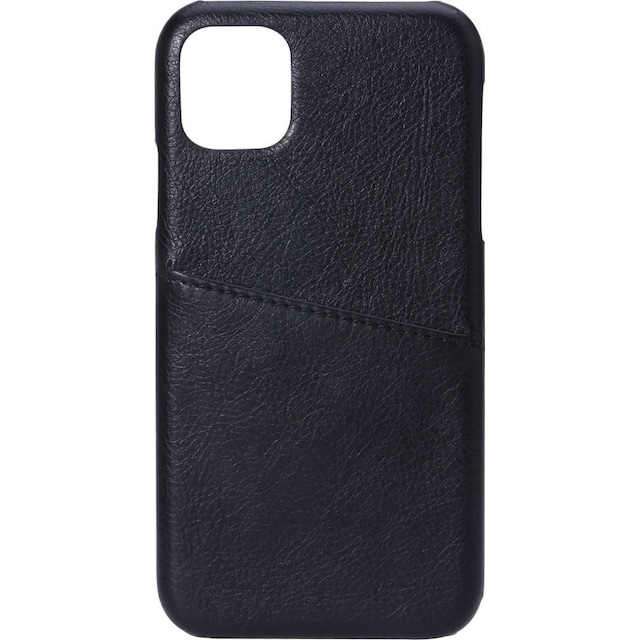 Onsala iPhone 11 lædercover med pung (sort)