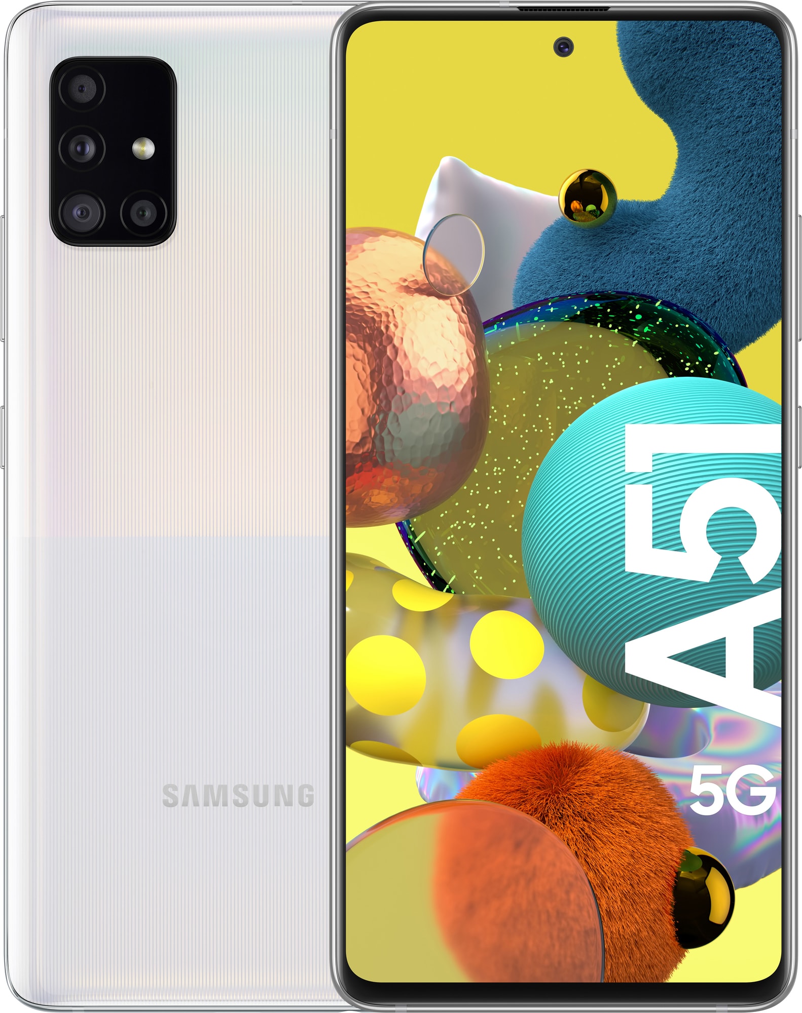 Samsung Galaxy A51 5G smartphone (hvid) | Elgiganten
