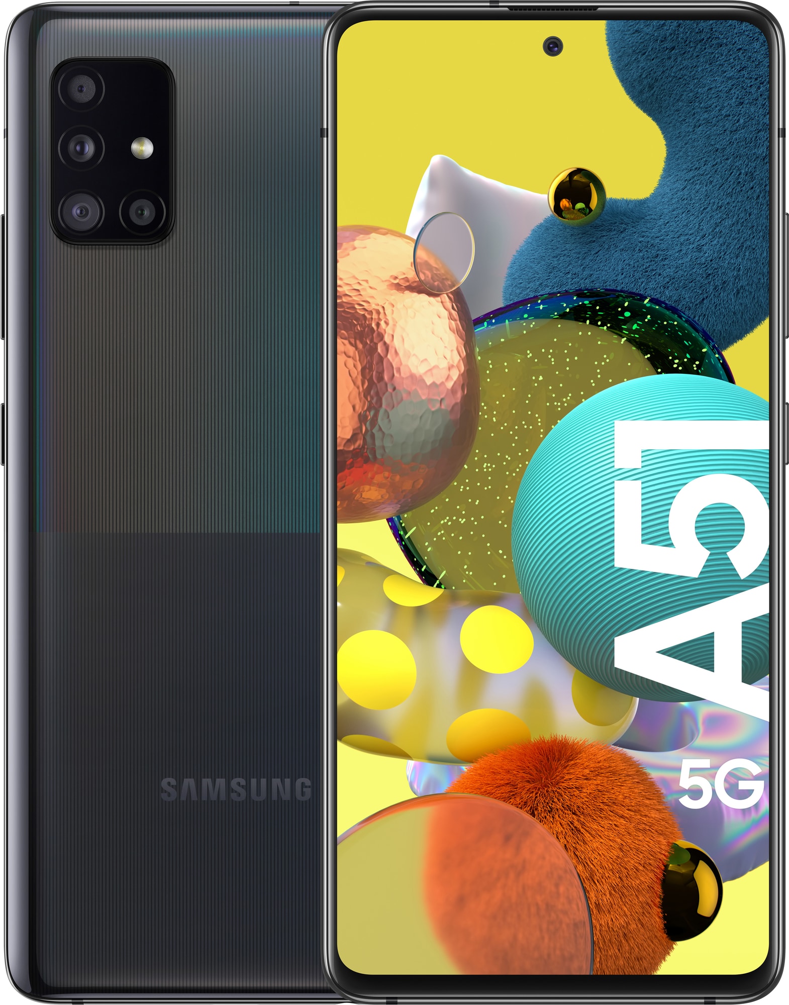 Samsung Galaxy A51 5G smartphone (sort) | Elgiganten
