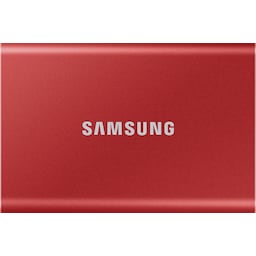 Samsung T7 ekstern SSD 500 GB (rød)