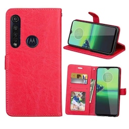 Mobil tegnebog 3-kort Motorola Moto G8 Plus (XT2019-2)  - rød