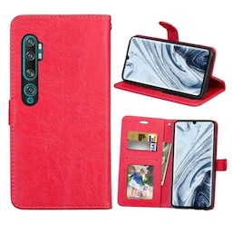 Mobil tegnebog 3-kort Xiaomi Mi Note 10 Pro  - rød