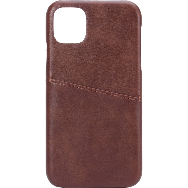 Gear Onsala iPhone 11 lædercover med pung (brun)