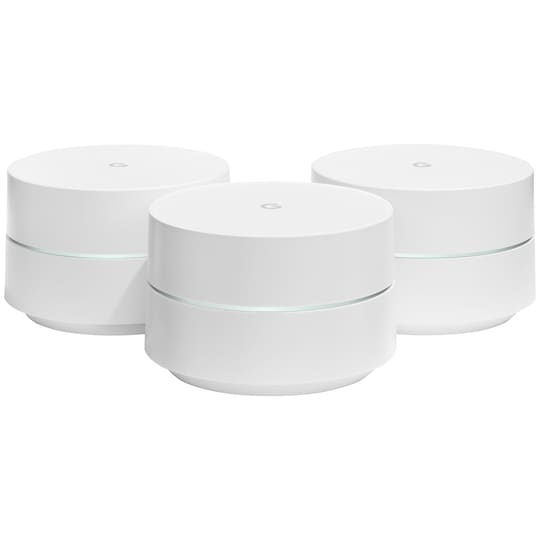 Google wi-fi mesh 3-pakke (hvid) | Elgiganten