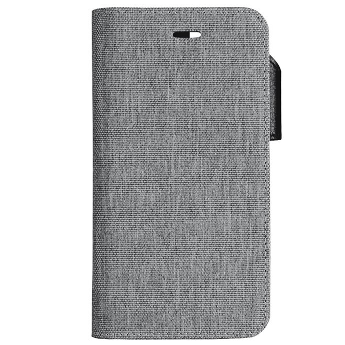 Gear iPhone X Onsala tekstilcover med pung (grå) | Elgiganten