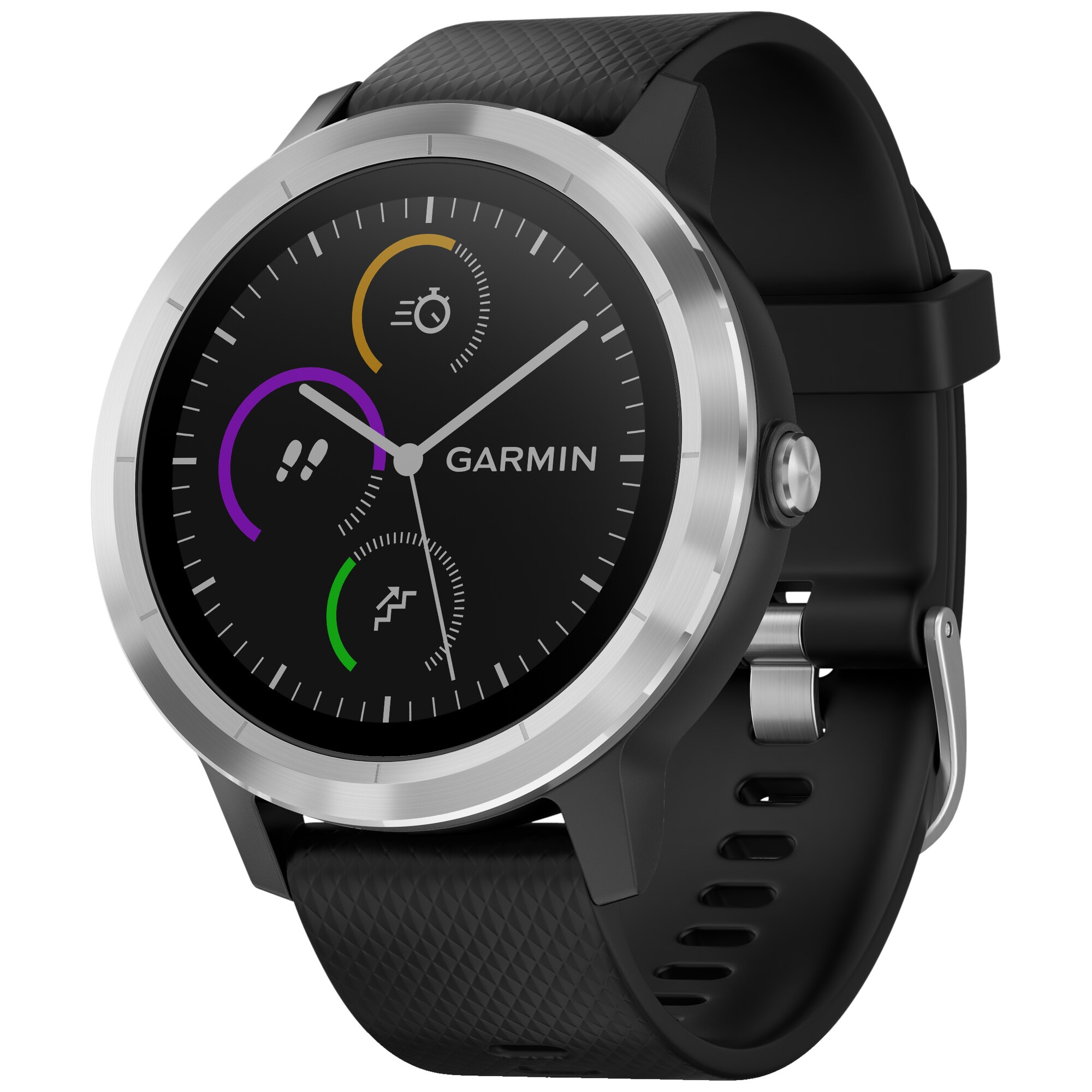 Garmin Vivoactive 3 GPS sportsur (sort/stål) - Smartwatch - Elgiganten