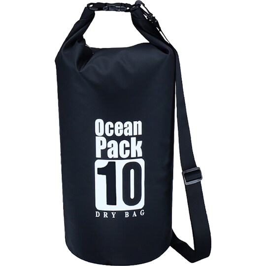 Hello Dry Bag 10L vandtæt tør taske (sort) | Elgiganten