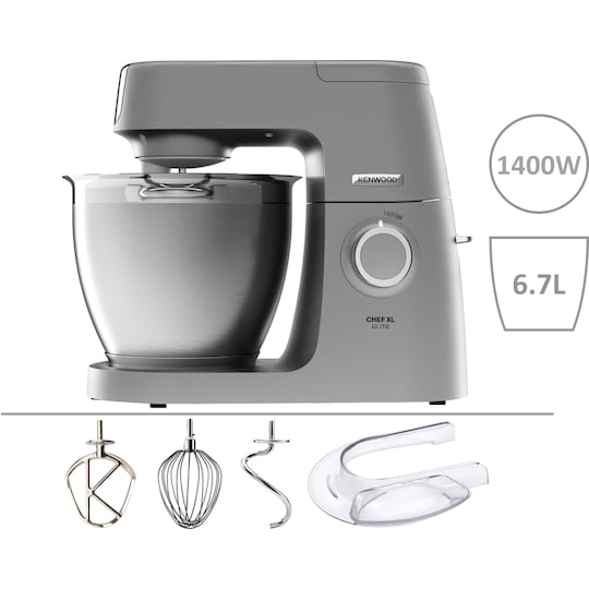 Kenwood Chef XL Elite køkkenmaskine KVL6300S | Elgiganten