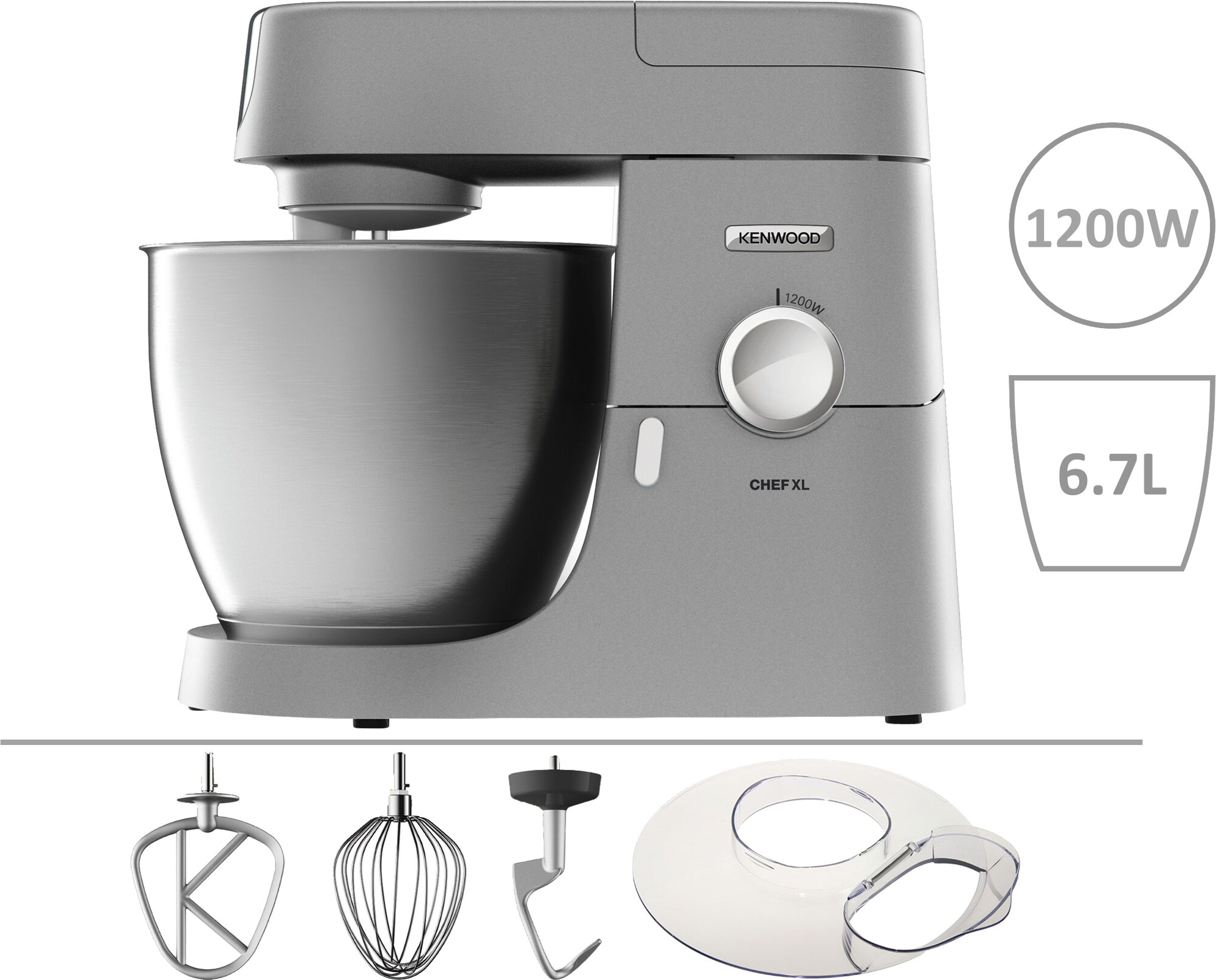 Kenwood Chef XL køkkenmaskine KVL4100S – sølv TÆNK TESTVINDER -  Køkkenmaskiner - Elgiganten