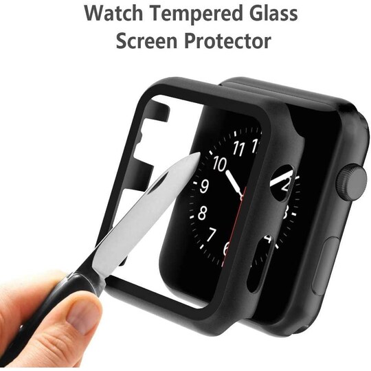 Skærmbeskytter Apple Watch 1/2/3 38 mm Hærdet glas | Elgiganten