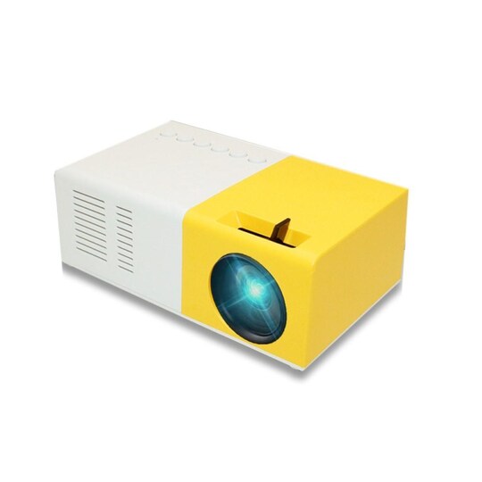 Bærbar projektor i lommeformat - hvid og gul | Elgiganten