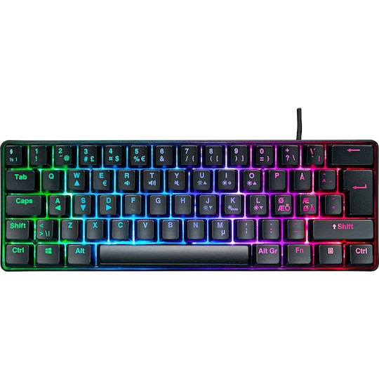 NOS C-250 MINI PRO RGB gaming tastatur | Elgiganten