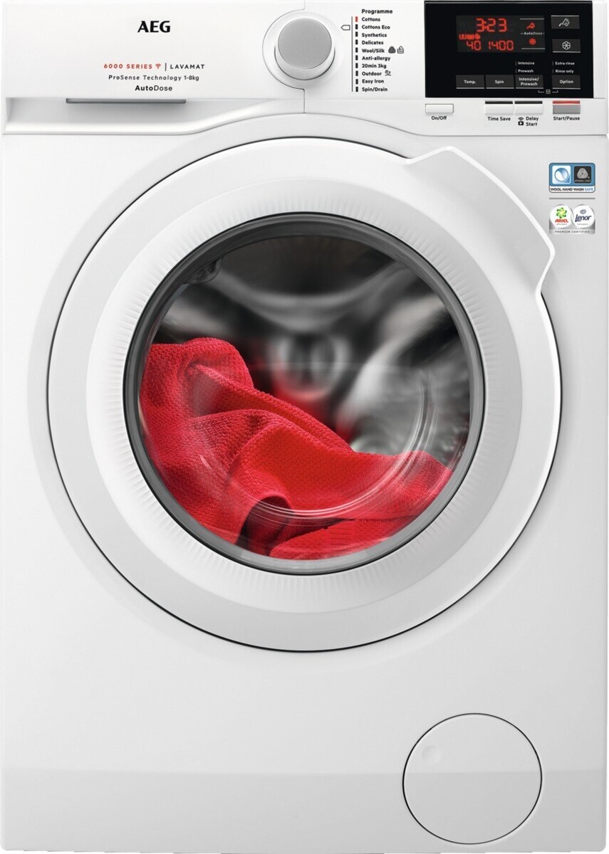 AEG vaskemaskine L6FQW842G (hvid) - Vaskemaskine - Elgiganten