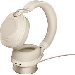 Jabra Evolve2 85 L380a MS Stereo headset med opladerstander (beige)