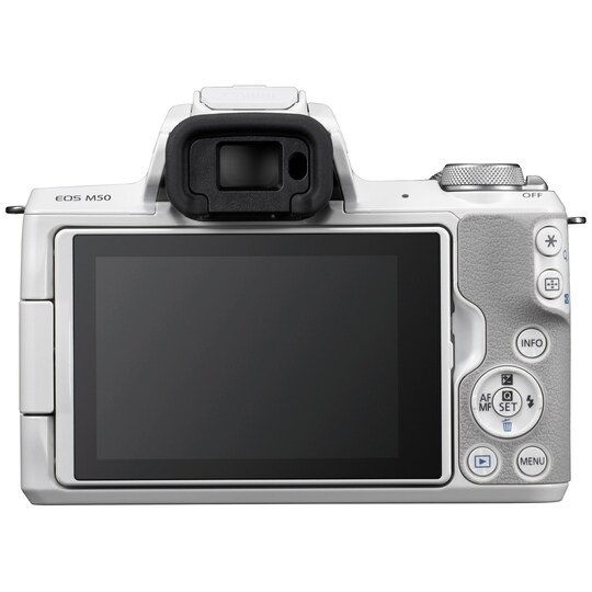 Canon EOS M50 kompaktkamera + 15-45 IS STM objektiv | Elgiganten