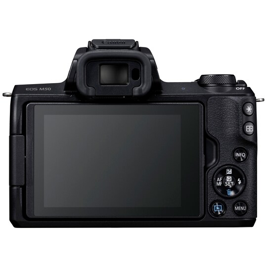 Canon EOS M50 kompakt systemkamera + 15-45 IS STM objektiv | Elgiganten