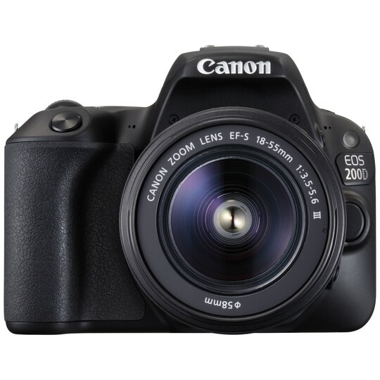 Canon EOS 200D DSLR-kamera+18-55mm DC III-objektiv | Elgiganten