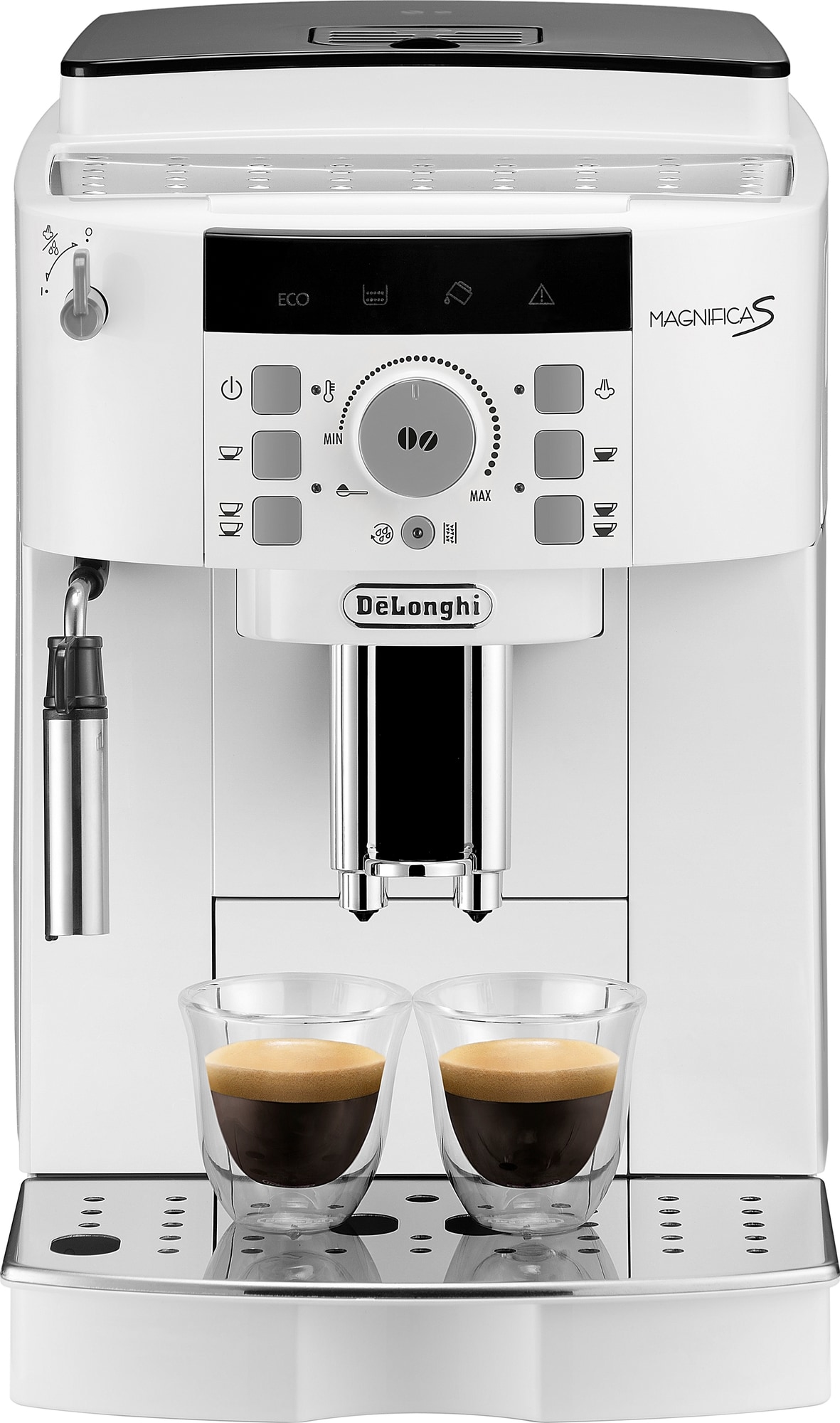 DeLonghi Magnifica S espressomaskine ECAM22110 (hvid) | Elgiganten