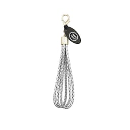 Lædetekstur Twisted Weave Strap Charm - Silver