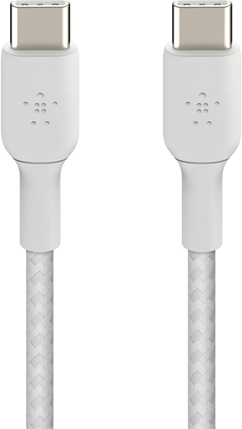 Belkin BOOST CHARGE USB-C til USB-C flettet kabel 1 m (hvid)