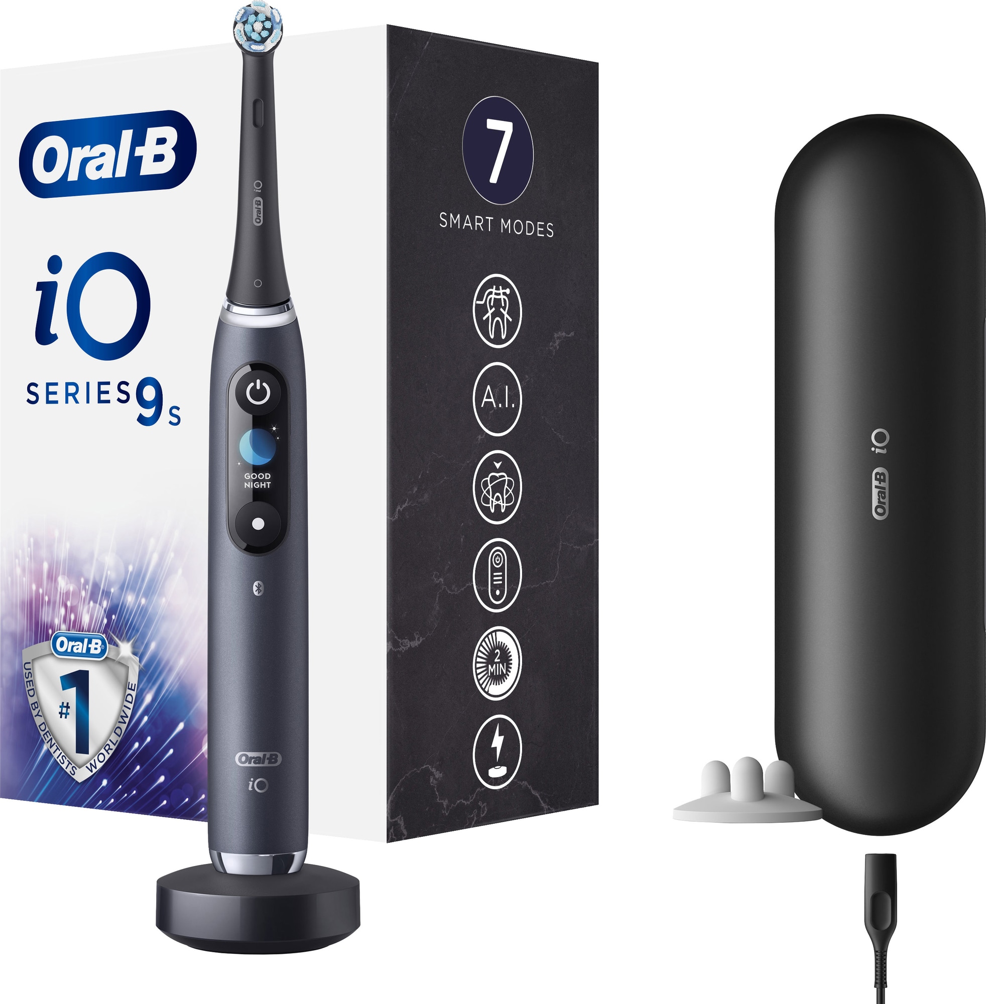 Oral B iO Series 9S elektrisk tandbørste IO9BK (sort) | Elgiganten