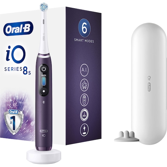 Oral B iO Series 8S elektrisk tandbørste IO8VI (violet) | Elgiganten
