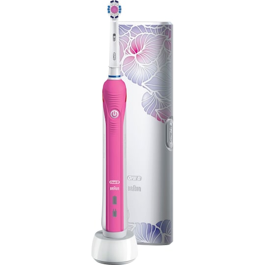 Oral-B Pro 2 2500 elektrisk tandbørste gavesæt 319313 (pink) | Elgiganten