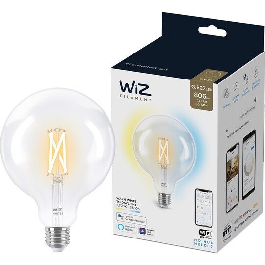Wiz Light Globe LED-pære 7W E27 871869978671700