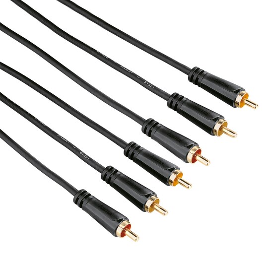 Hama AV-kabel, 2 x 3 RCA (3 m) | Elgiganten