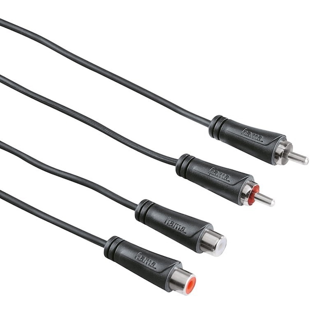 Hama lydkabel 2x RCA plugs, 2x RCA fatninger (1,5 m)