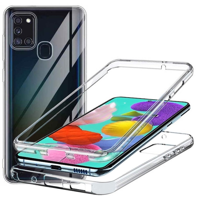 360° fuld silikone cover Samsung Galaxy A21s (SM-A217F)