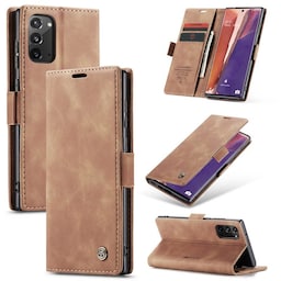 CaseMe Smart FlipCase Samsung Galaxy Note 20  - brun