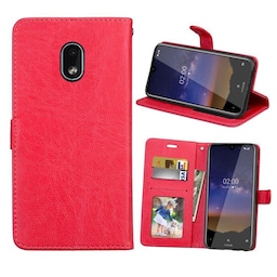 Mobil tegnebog 3-kort Nokia 2.2 (TA-1183)  - rød