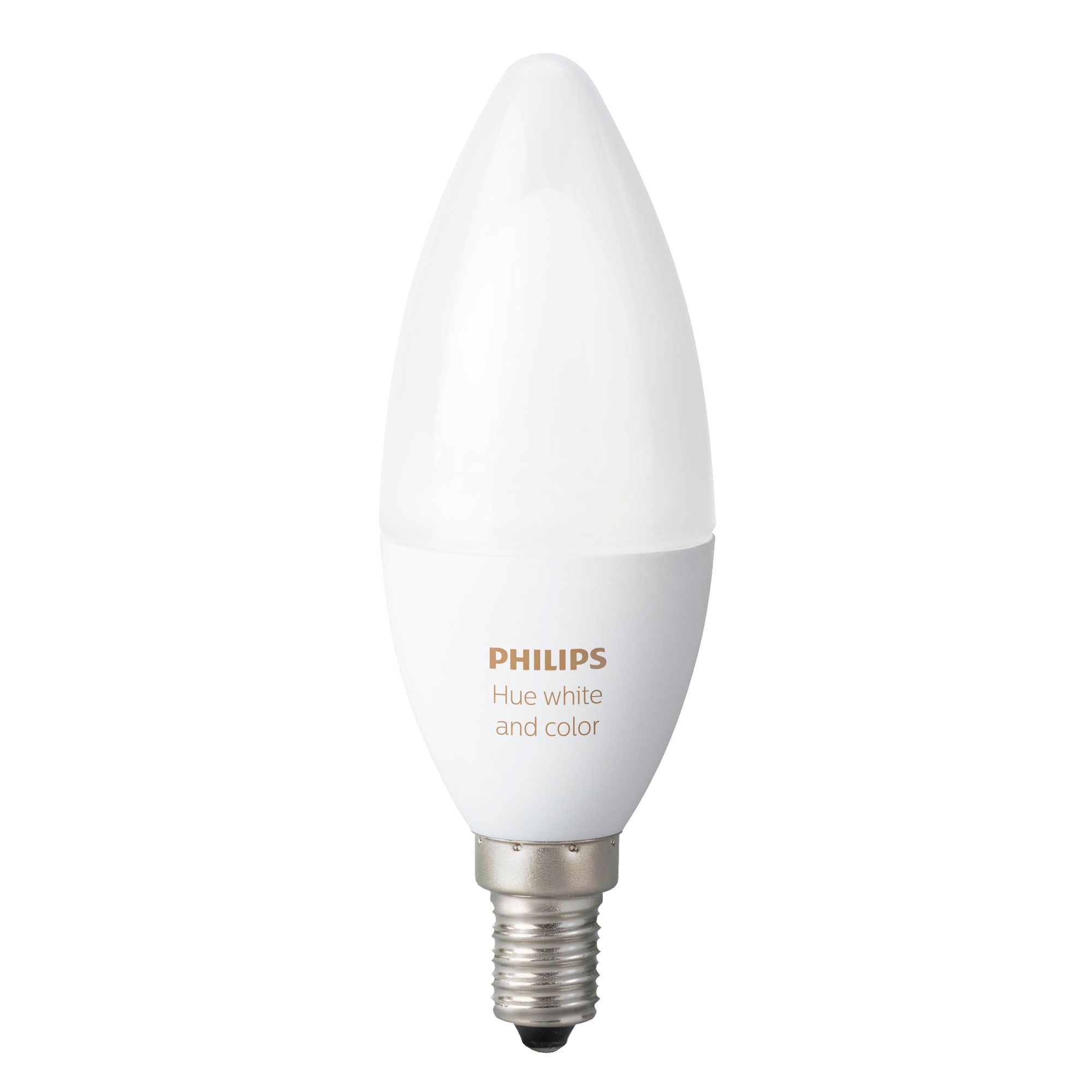 Philips Hue White and color ambiance pære 6.5W B39 E14 | Elgiganten