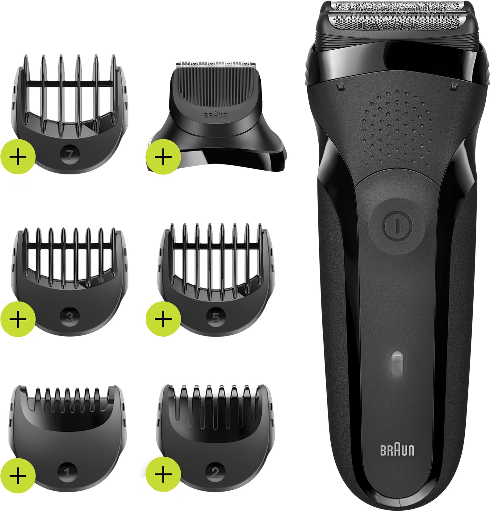 Braun Series 3 Shave&Style elektrisk barbermaskine og trimmer 300BT |  Elgiganten