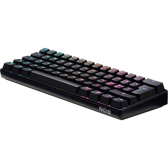 NOS C-450 Mini PRO RGB-tastatur (sort) | Elgiganten