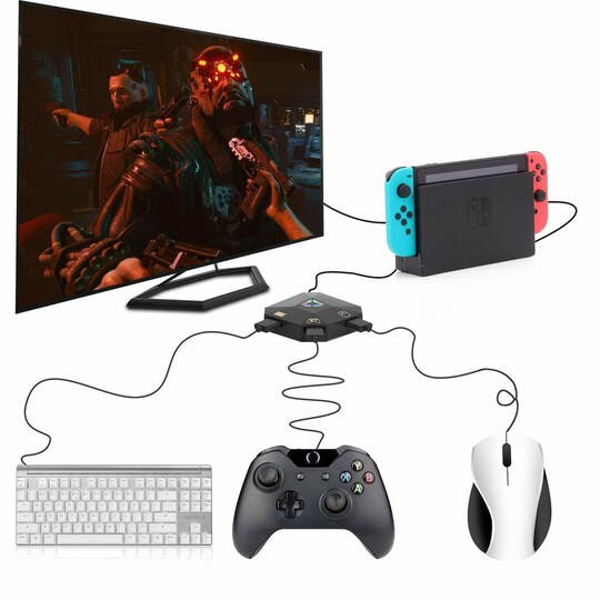 Mus/tastatur adapter Nintendo Switch, PS4, Xbox One/360, PS3 | Elgiganten