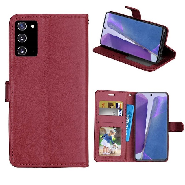 Wallet cover 3-kort Samsung Galaxy Note 20  - brun