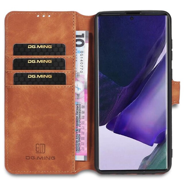 DG-Ming wallet 3-kort Samsung Galaxy Note 20 Ultra  - brun