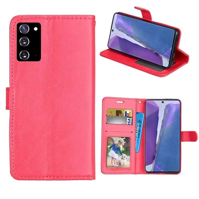 Wallet cover 3-kort Samsung Galaxy Note 20  - rød